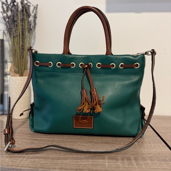 Dooney & Bourke Handbags - Dooney & Bourke Vintage Pebble Grain Leather Tassel Tote Crossbody or Tote